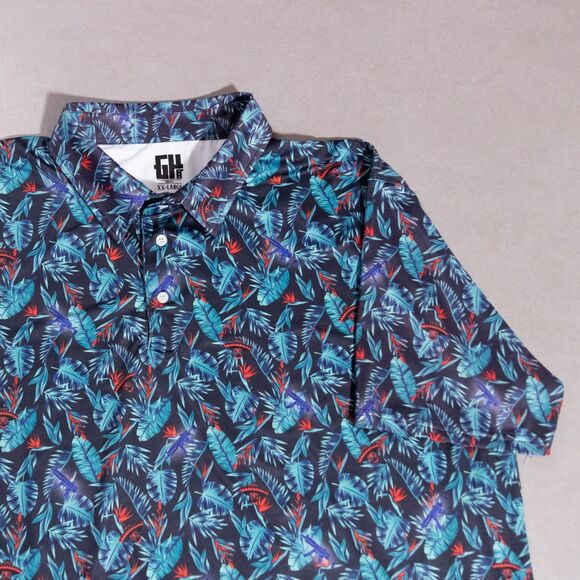 Greater Half MP Cinco De Mayo Performance Stretch Golf Polo Shirt Men's 2XL - Picture 1 of 6